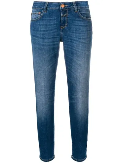 Closed Faded Slim Trousers In Blue