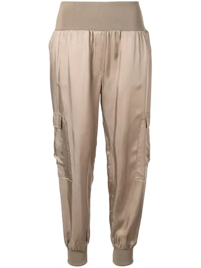 Cinq À Sept Cinq A Sept Giles High-waist Jogger Pants In Dune