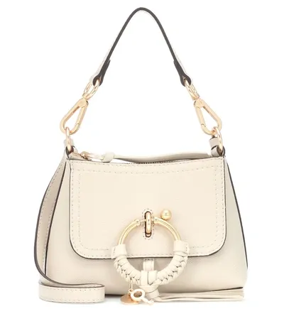 See By Chloé Joan Mini Leather Shoulder Bag In Beige