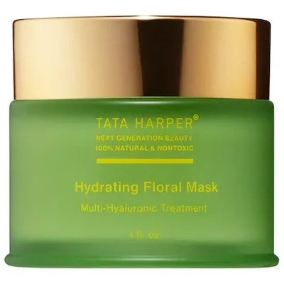 Tata Harper Hydrating Hyaluronic Acid Floral Mask For Dewy Skin 1 oz/ 30 ml In Multi