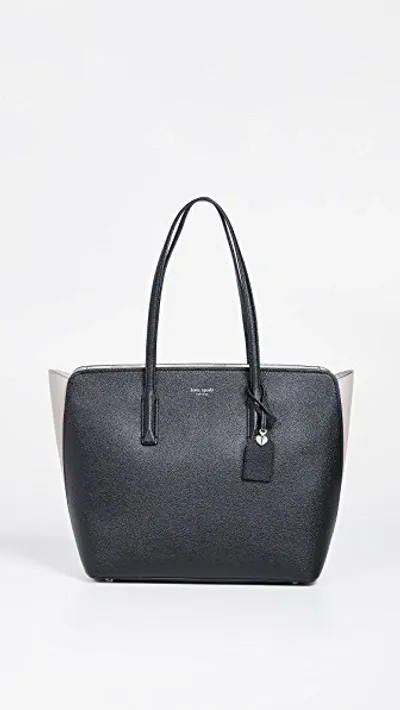 Kate Spade Margaux Large Tote In Black/warm Taupe