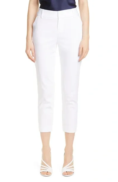 Alice And Olivia Stacey Slim Trouser In White