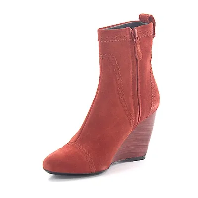 Balenciaga Ankle Wedge Boots In Orange