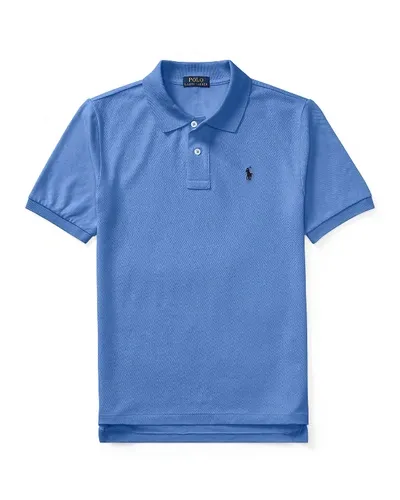 Ralph Lauren Kids' Short-sleeve Logo Embroidery Polo Shirt In Blue