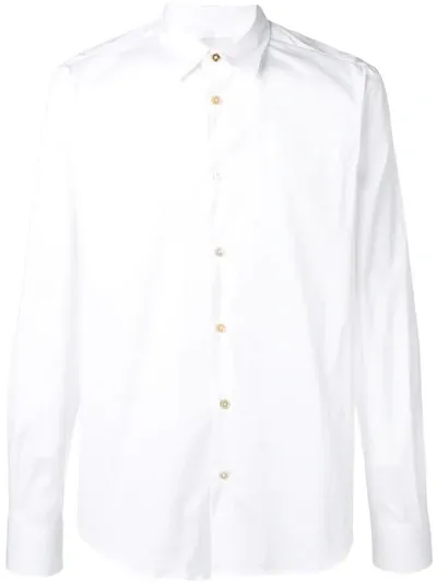 Paul Smith Classic Buttoned Shirt In White