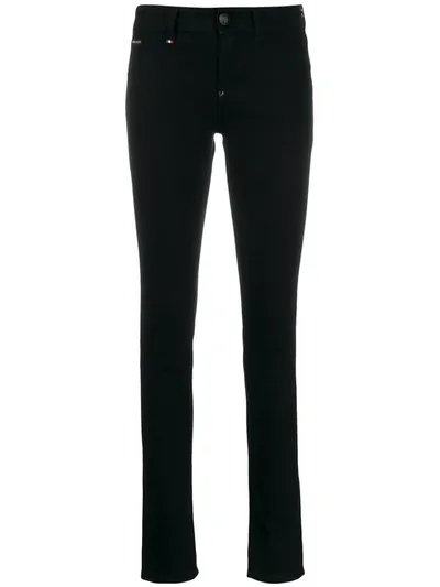 Philipp Plein Low-rise Skinny Jeans In Black