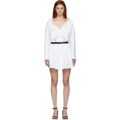 Alexander Wang White Mini Shirt Dress