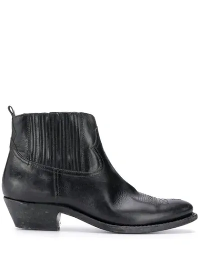 Golden Goose Slip On Ankle Boots In Black