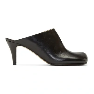 Bottega Veneta Dot Sock Mules In Black