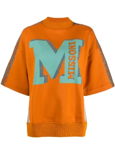 Missoni Logo Sweatshirt In Orange