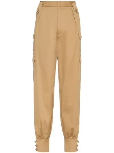 Miu Miu Tapered-cargohose In Neutrals