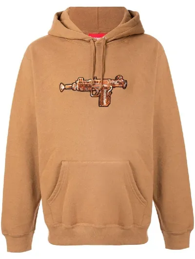 Palace X Toy Uzi Hoodie In Brown