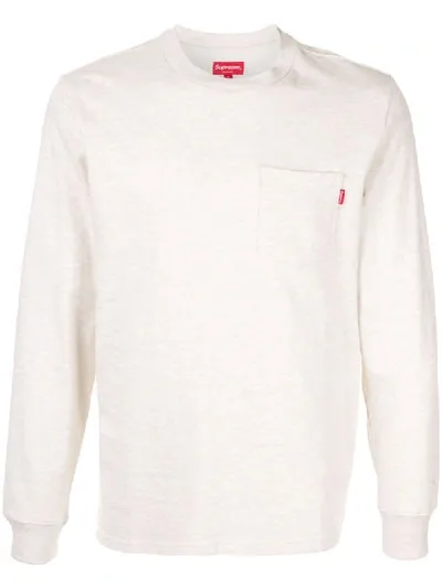 Supreme Chest Pocket T-shirt In White