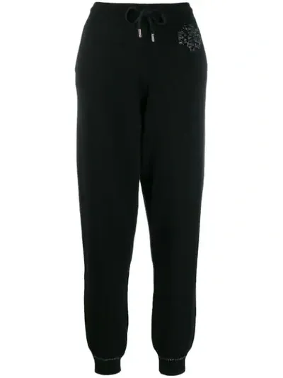 Barrie Drawstring Track Trousers In Black