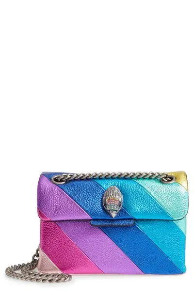 Kurt Geiger Kensington Striped Crossbody Bag In Metallic Multi