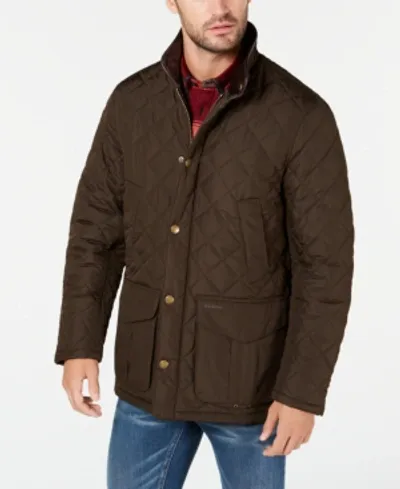 Barbour Men's Devon Quilted Jacket In Olive