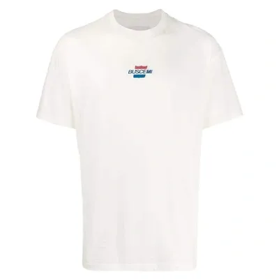 Buscemi Loose-fit Logo Patch T-shirt In White