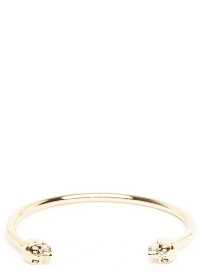 Alexander Mcqueen Womens Gold Metal Bracelet