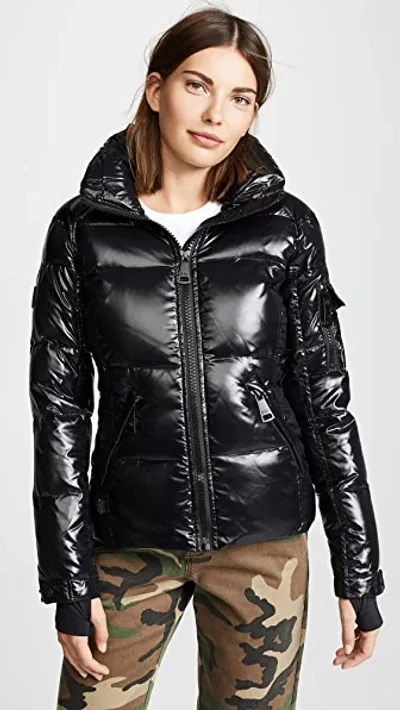 Sam Bungalow Double-front Puffer Down Jacket In Jet