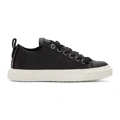 Giuseppe Zanotti Black Leather Blabber Sneakers