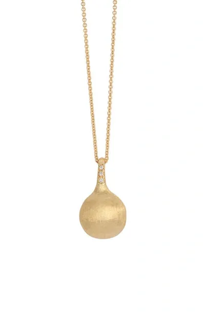 Marco Bicego Women's Africa Boules 18k Yellow Gold & 0.03 Tcw Diamond Pendant Necklace