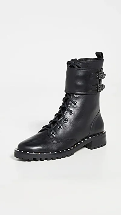 Sophia Webster Bessie Studded Leather Ankle Boots In Black