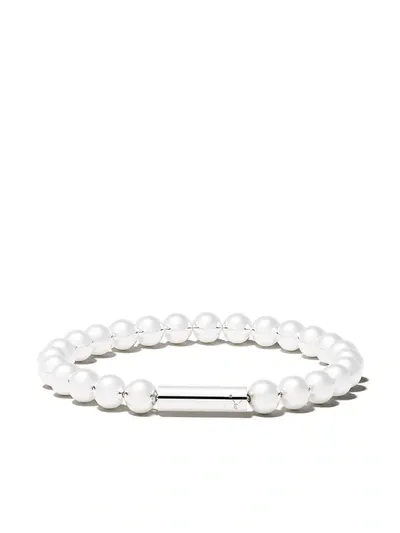 Le Gramme Le 47 Beaded Bracelet In Silver