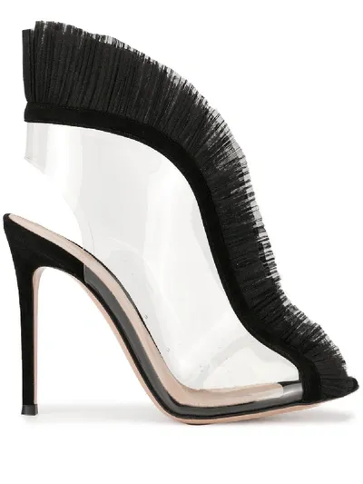 Gianvito Rossi Pleat Detail Boots In Black