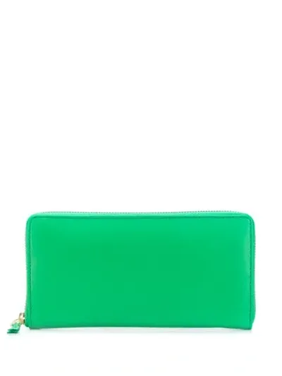 Comme Des Garçons All Around Zip Wallet In Green