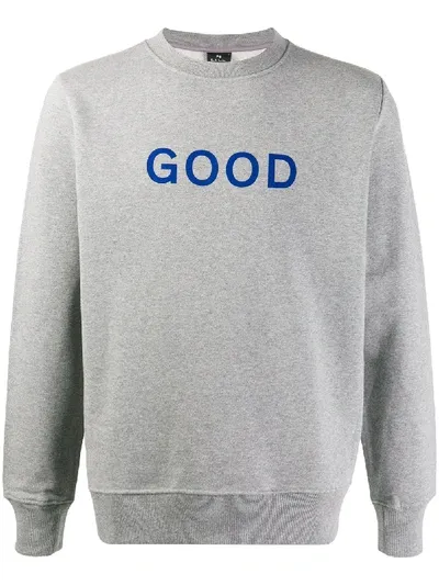 Ps By Paul Smith Good Slogan Sweatshirt In Grey