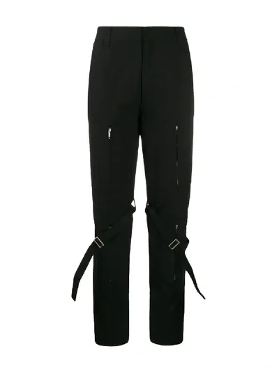 Ambush Bondage Zipper Cotton Pants In Black