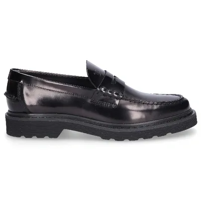 Tod's Loafers M84b00 Calfskin In Black