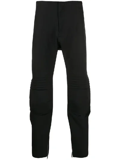 Bottega Veneta Casual Zipped Ankle Trousers In Black