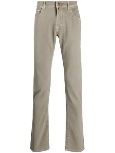 Jacob Cohen Slim Fit Jeans In Neutrals