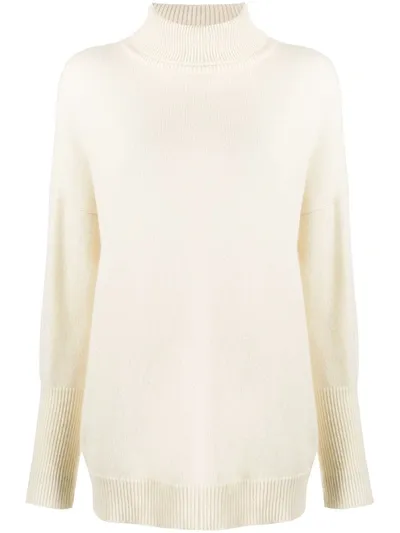 Chinti & Parker Roll Neck Cashmere Sweater In Neutrals