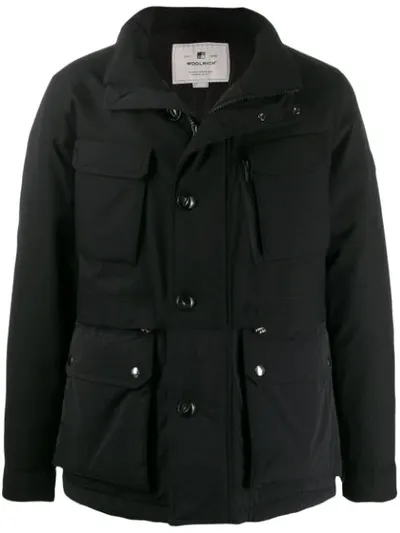 Woolrich Padded Down Jacket In Black