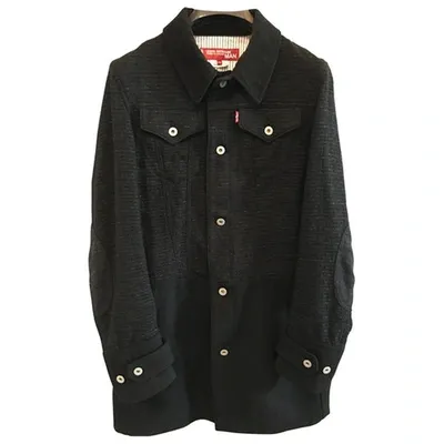 Pre-owned Junya Watanabe Wool Coat In Black