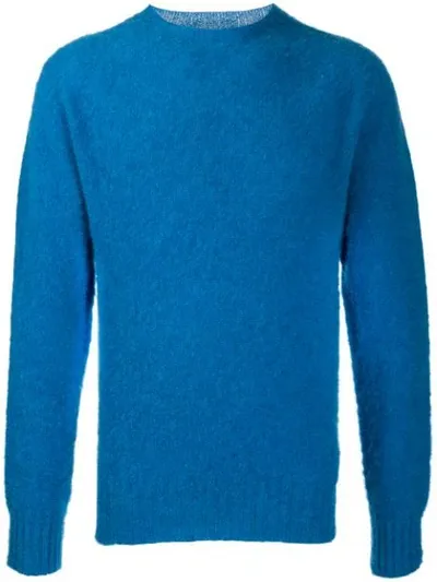 Ymc You Must Create Crew Neck Jumper In Blue