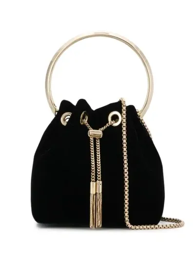 Jimmy Choo Bon Bon Bracelet Bag In Black