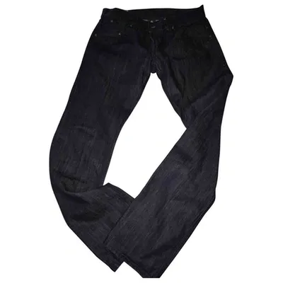 Pre-owned Dondup Straight Jeans In Blue