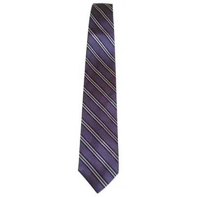 Pre-owned Brooks Brothers Silk Tie In Purple