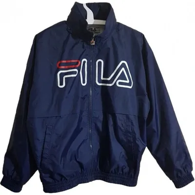 Pre-owned Fila Jacket In Blue