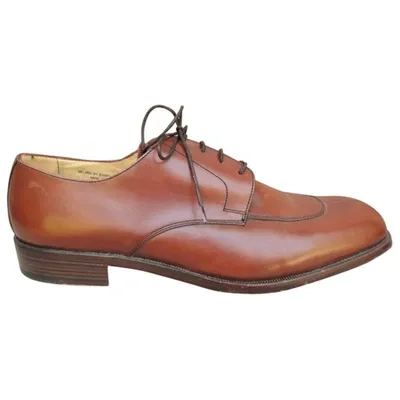 Pre-owned Bally Leather Lace Ups In Brown