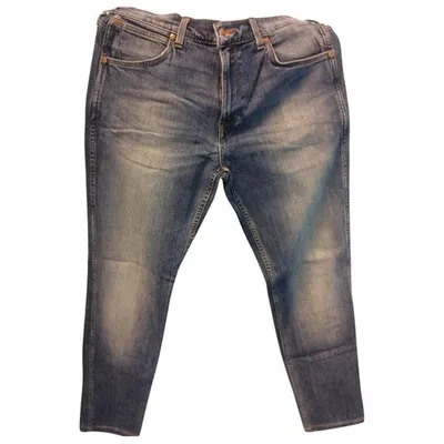 Pre-owned Wrangler Straight Jeans In Blue