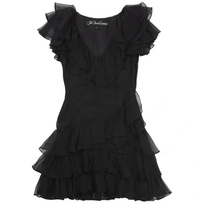 Pre-owned Jill Stuart Black Silk Dress