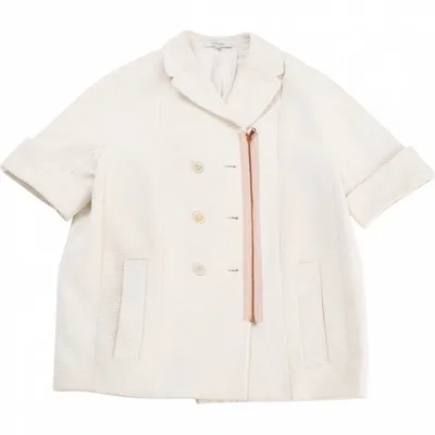 Pre-owned Carven Ecru Cotton Jacket