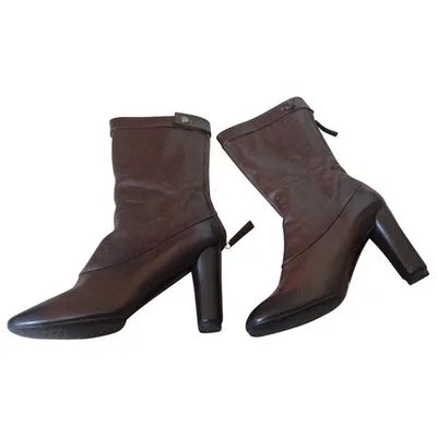 Pre-owned Marc Jacobs Brown Leather Boots