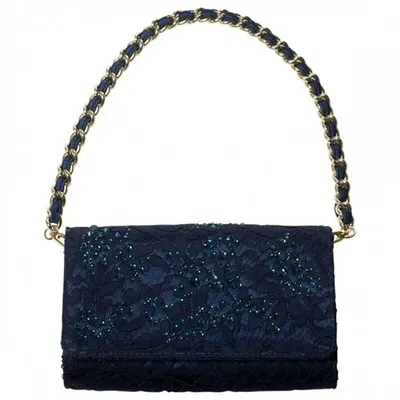 Pre-owned Blumarine Blue Cloth Clutch Bag