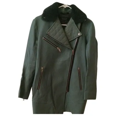 Pre-owned Rag & Bone Blue Leather Coat