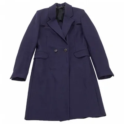 Pre-owned Roland Mouret Blue Wool Coat